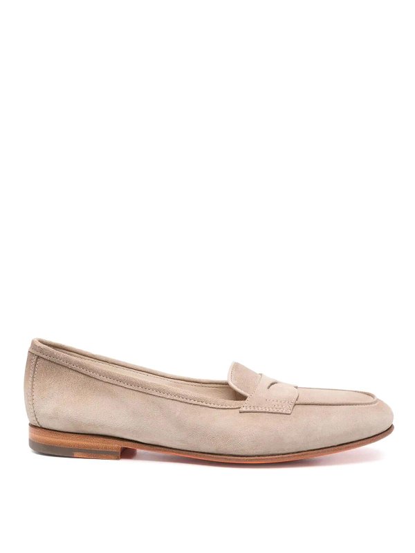 SANTONI: ロファー＆スリッパ - ローファー - ヌードカラー