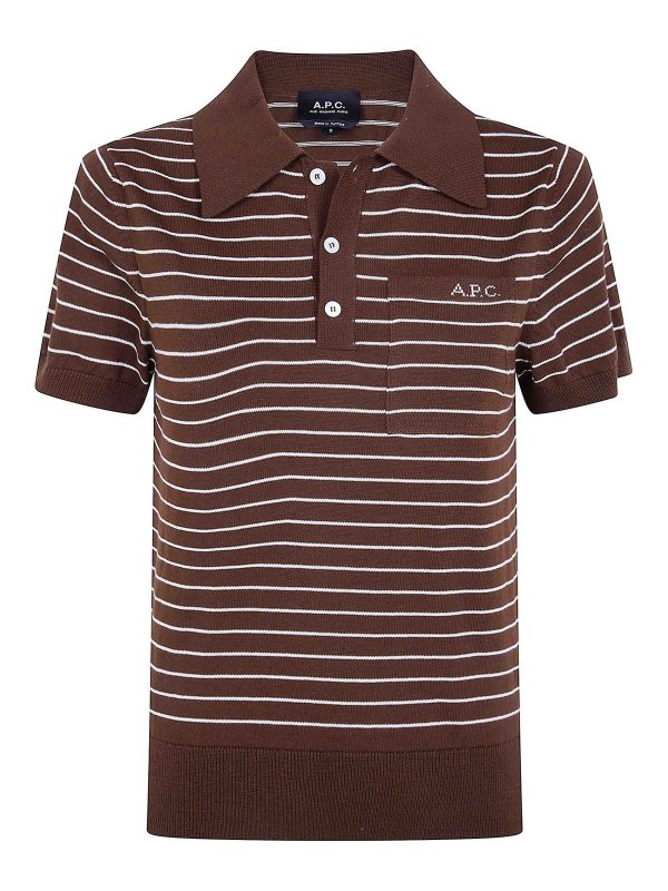 A.P.C.: Poloshirts - Poloshirt - Braun