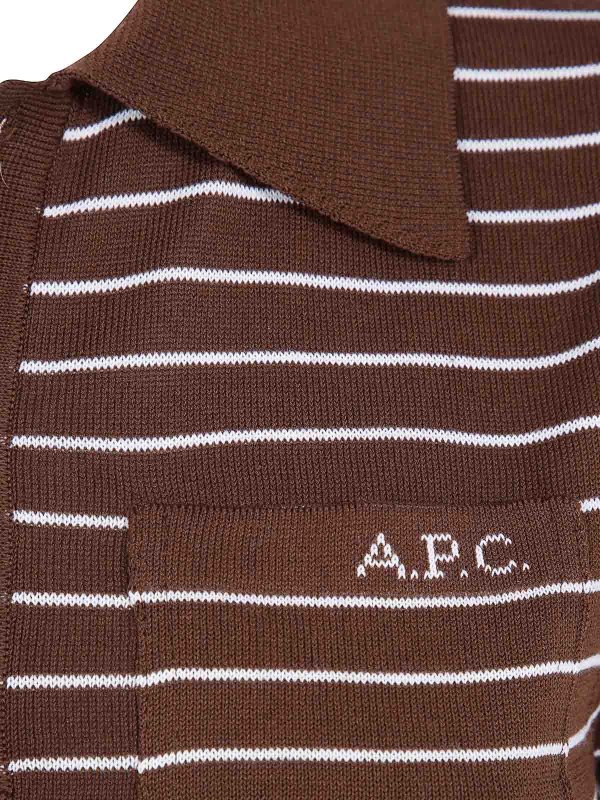 The Best Shops A.P.C.: Poloshirts - Poloshirt - Braun