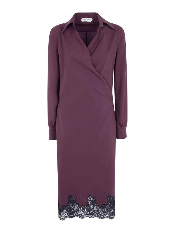 ALBERTA FERRETTI: ニーレングスドレス - 膝丈ドレス - 赤