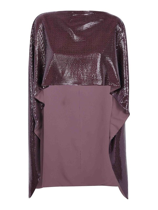 ALBERTA FERRETTI: Capas  y Ponchos - Capa - Marrón