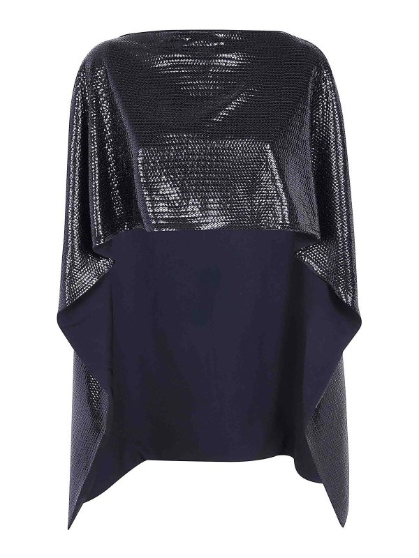 ALBERTA FERRETTI: Capes & Ponchos - Cape - Noir