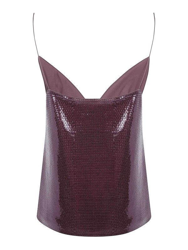 ALBERTA FERRETTI: Tops y camisetas sin mangas online - Top - Marrón