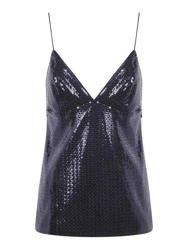 ALBERTA FERRETTI: Tops y camisetas sin mangas - Top - Negro