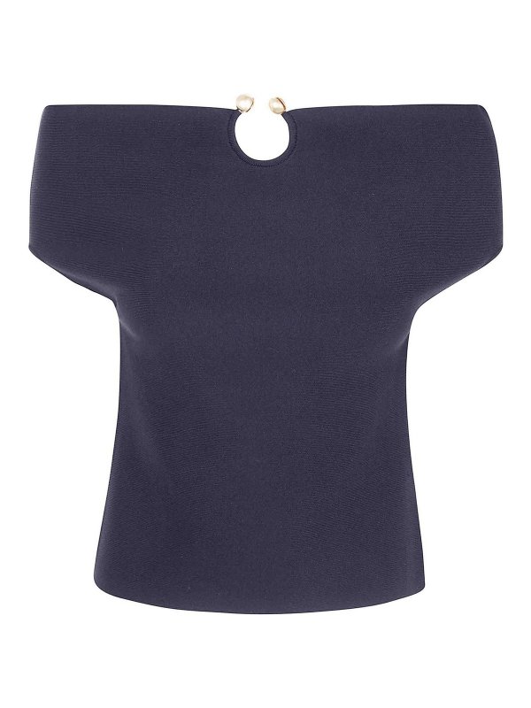ALBERTA FERRETTI: Tops y camisetas sin mangas - Top - Negro
