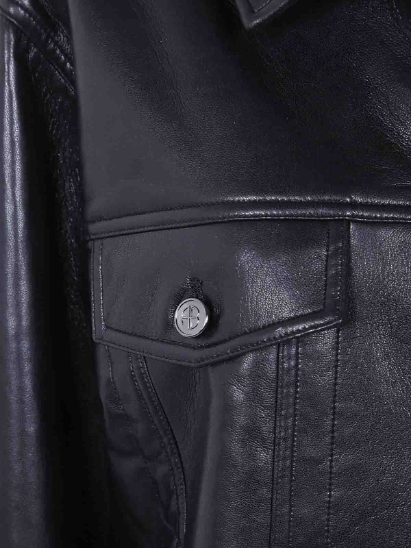 The Best Shops ANINE BING: レザージャケット - レザージャケット - 黒