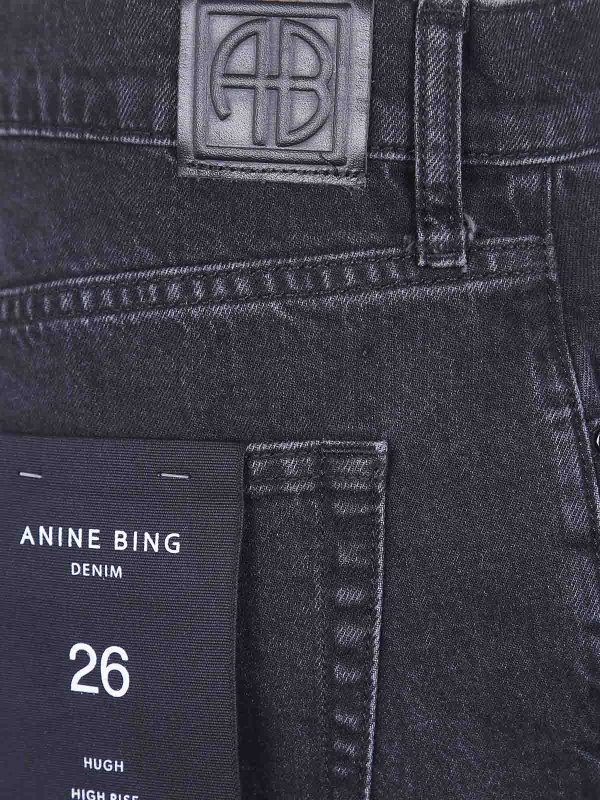 The Best Shops ANINE BING: Jeans Rectos - Vaqueros Rectos - Negro