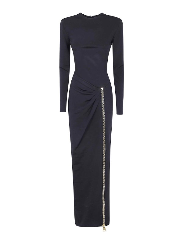 Balmain: Maxi robe - Maxi Robe - Noir