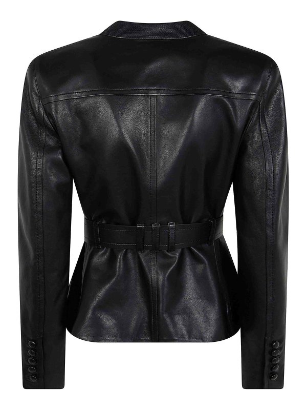 Balmain: Lederjacken online - Lederjacke - Schwarz