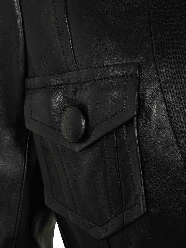 The Best Shops Balmain: Lederjacken - Lederjacke - Schwarz