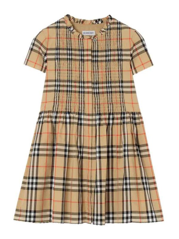 BURBERRY: Kurze Kleider - Kurzes Kleid - Weiß