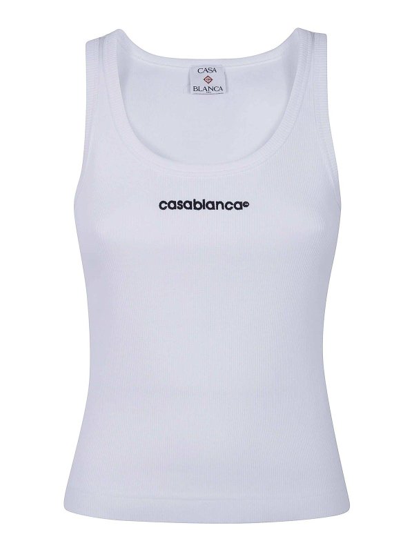 CASABLANCA: Tops und Tank Tops - Top - Weiß