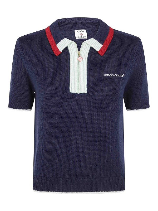CASABLANCA: Poloshirts - Poloshirt - Blau