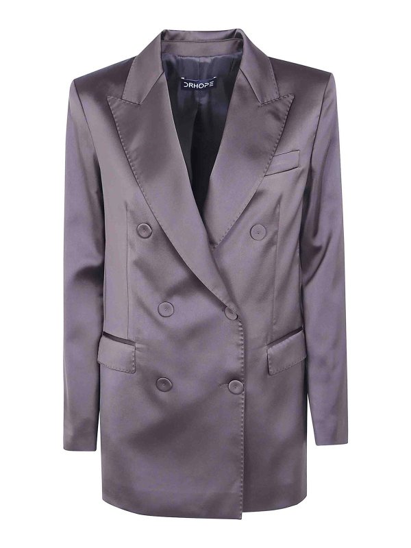 DRHOPE: blazers - Double Breasted Blazer Jacket