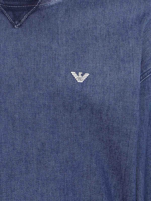 The Best Shops EMPORIO ARMANI: スウェット＆セーター - スウェットシャツ/セーター - ブルー