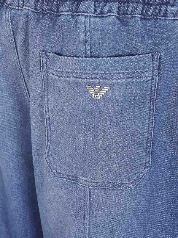 The Best Shops EMPORIO ARMANI: ベルボトムジーンズ - フレアジーンズ - ブルー