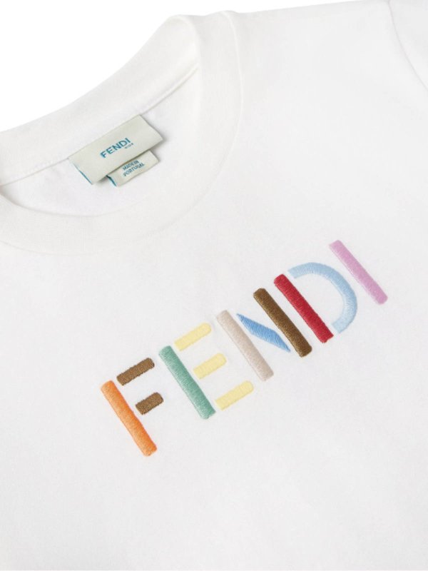 The Best Shops Fendi Jr: T-shirts - T-Shirt - Grau