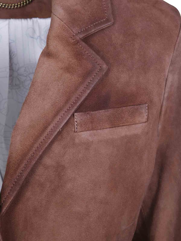 The Best Shops GOLDEN GOOSE: レザージャケット - レザージャケット - ブラウン