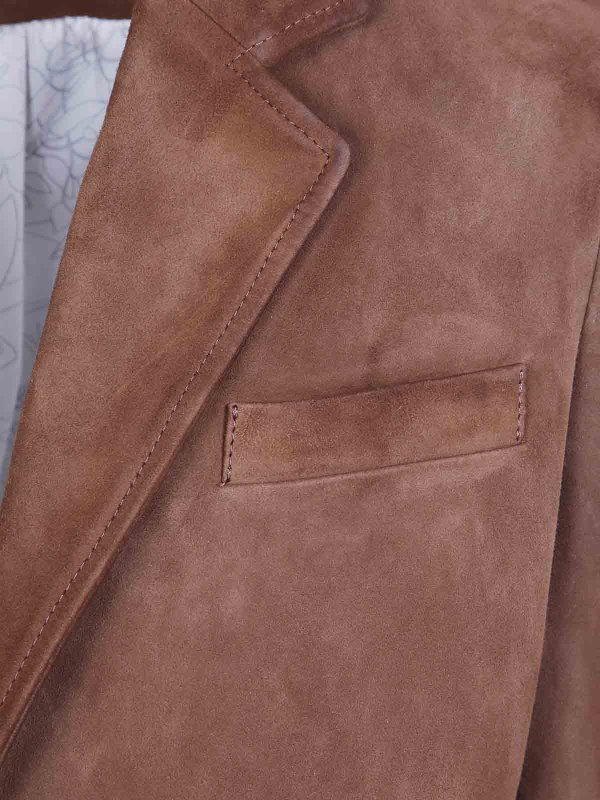 The Best Shops GOLDEN GOOSE: レザージャケット - レザージャケット - ブラウン