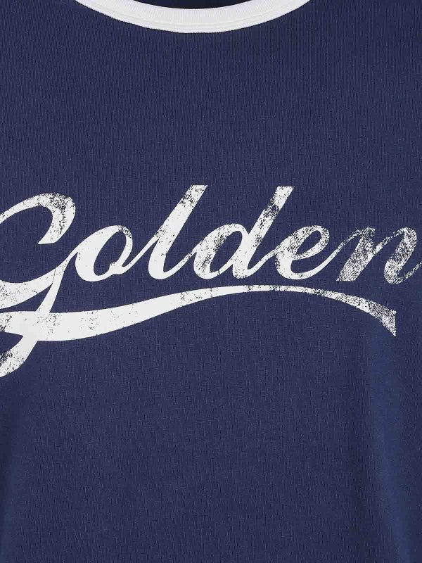 The Best Shops GOLDEN GOOSE: T-shirts - T-Shirt - Blau