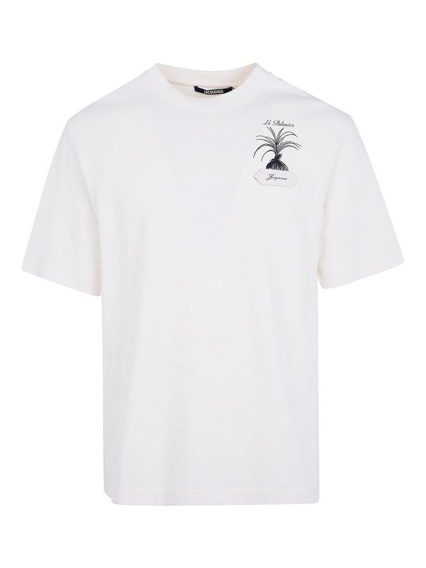 JACQUEMUS: T-shirts - T-Shirt - Weiß