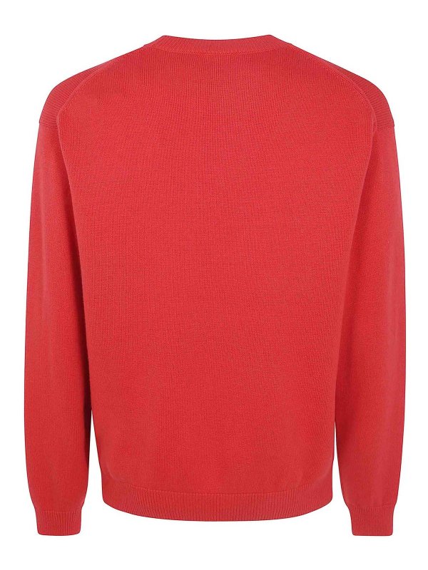 KENZO: Strickpullover mit Rundhalsausschnitt online - Rundhalspullover - Rot