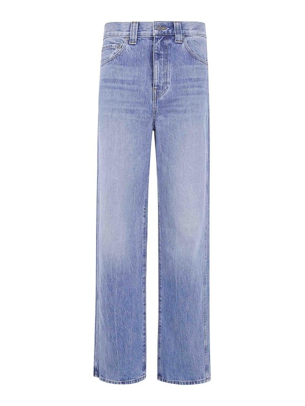 KHAITE: Jeans Rectos - Vaqueros Rectos - Azul