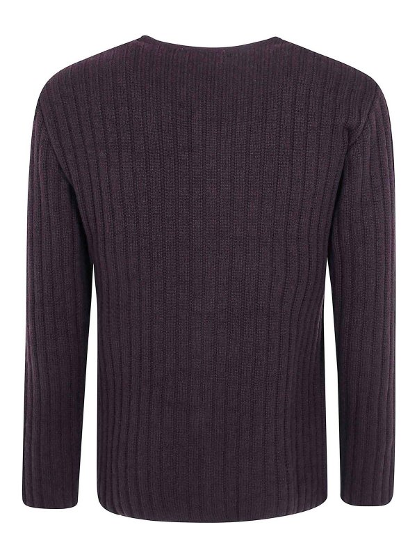 LARDINI: Strickpullover mit Rundhalsausschnitt online - Rundhalspullover - Braun