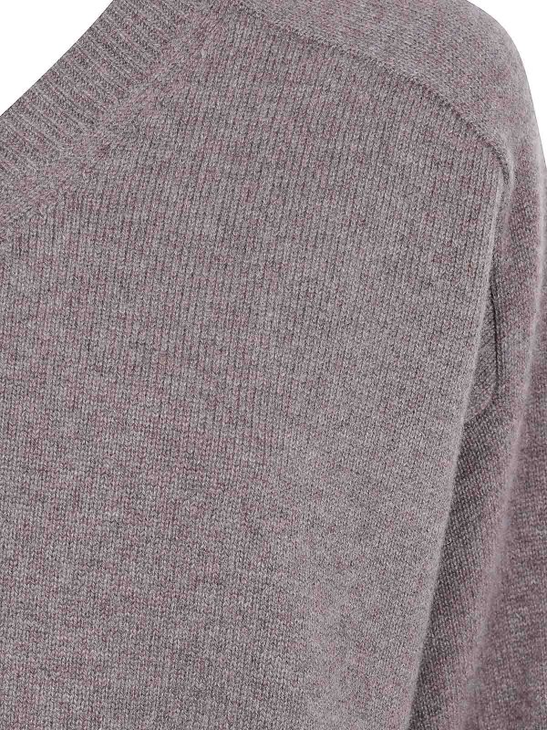 The Best Shops LOULOU STUDIO: Strickpullover mit Rundhalsausschnitt - Rundhalspullover - Braun