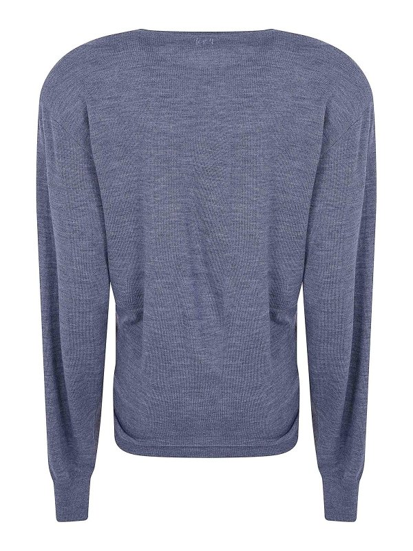 MAGDA BUTRYM: Strickpullover mit Rundhalsausschnitt online - Rundhalspullover - Grau