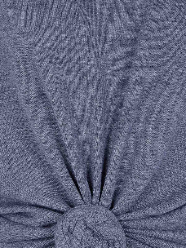 The Best Shops MAGDA BUTRYM: Strickpullover mit Rundhalsausschnitt - Rundhalspullover - Grau