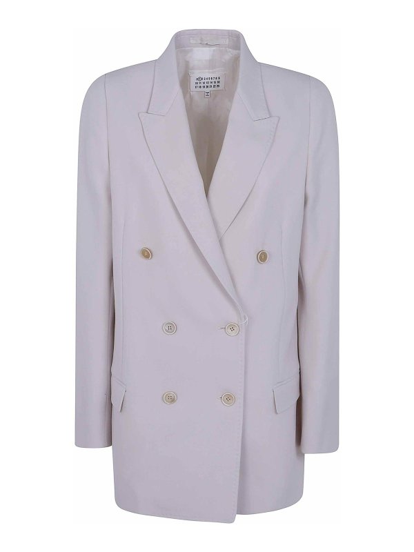 Maison Margiela: Blazer - Blazer - Nude
