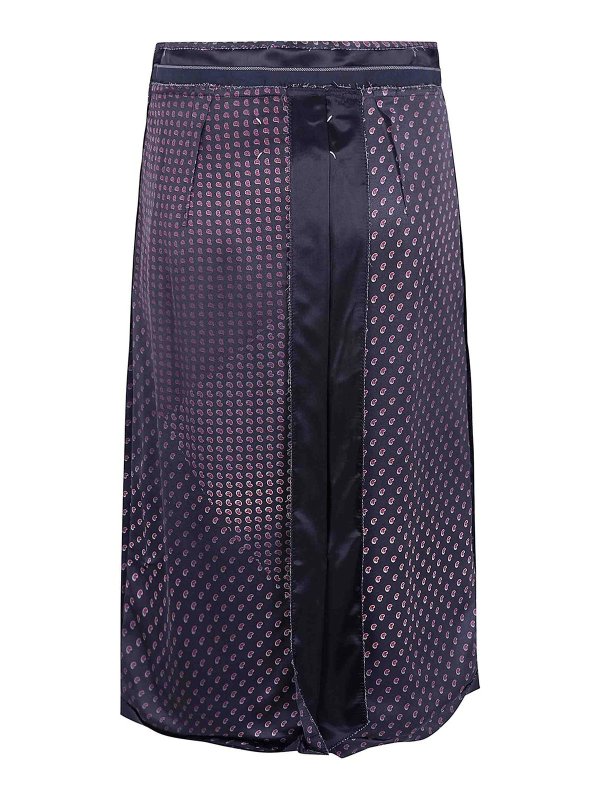 Maison Margiela: ロングシャツ online - ロングスカート - 黒