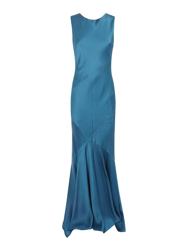 Max Mara: Maxikleider - Maxikleid - Grün