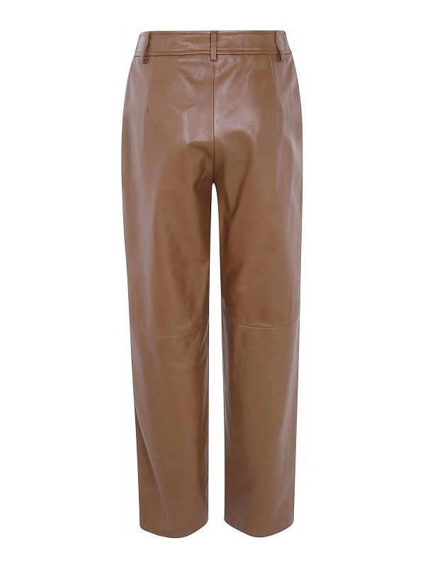 Max Mara: Lederhosen online - Lederhose - Braun