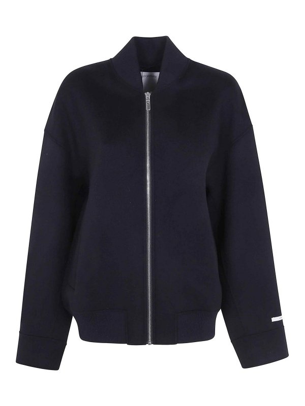 SPORTMAX: ボンバージャケット - ボンバージャケット - 黒