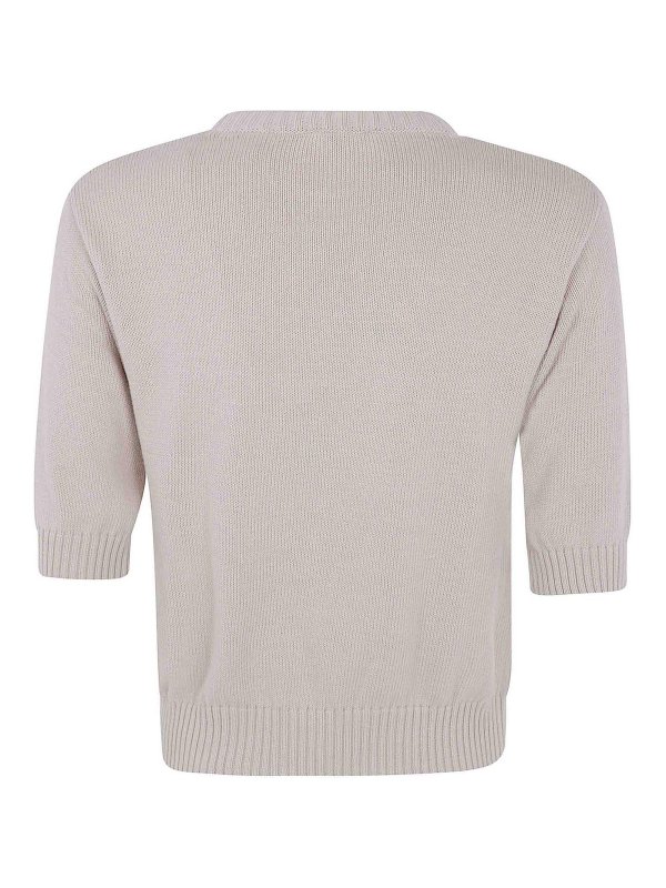 WEEKEND MAX MARA: Strickpullover mit Rundhalsausschnitt online - Rundhalspullover - Braun