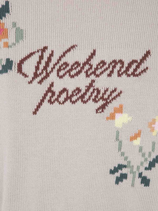 The Best Shops WEEKEND MAX MARA: Strickpullover mit Rundhalsausschnitt - Rundhalspullover - Braun