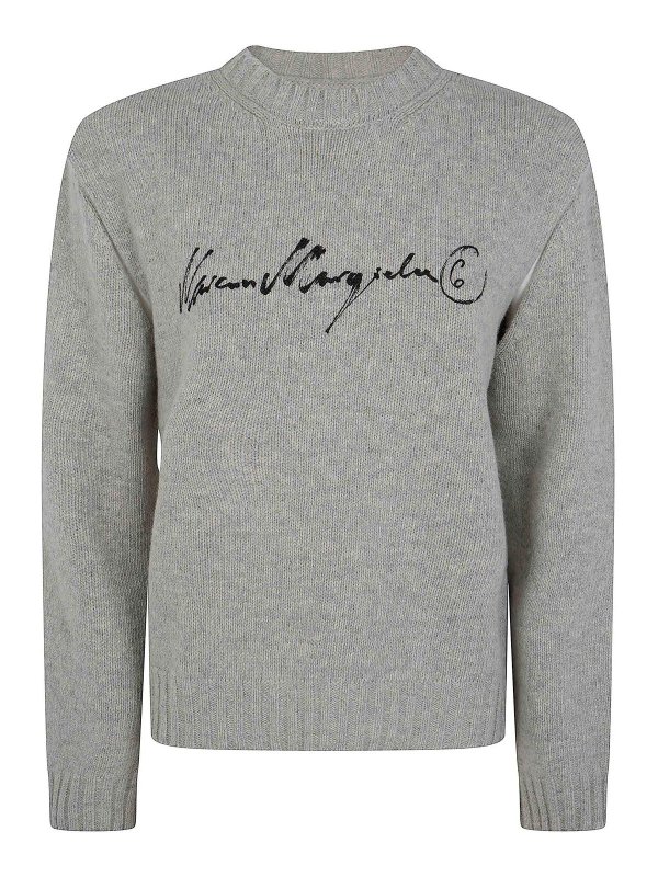 MM6 MAISON MARGIELA: クルーネック - クルーネック - グレー
