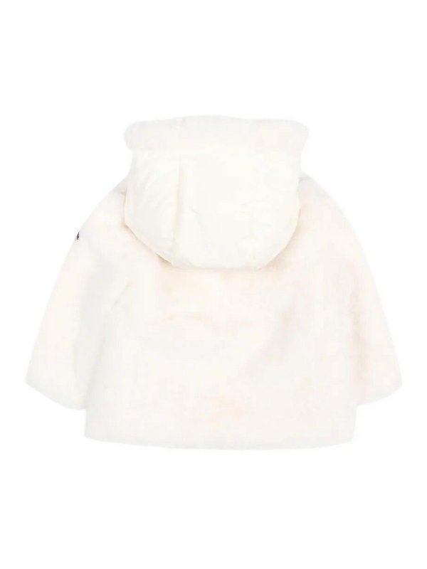 MONCLER: Pelz und Shearling online - Pelz - Weiß