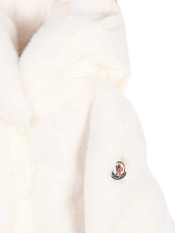 The Best Shops MONCLER: Pelz und Shearling - Pelz - Weiß