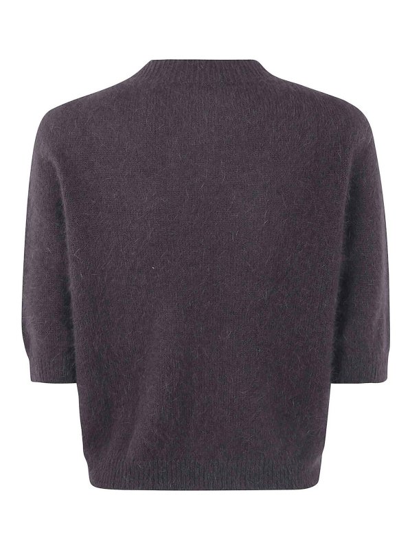 NUUR: Strickpullover mit Rundhalsausschnitt online - Rundhalspullover - Braun