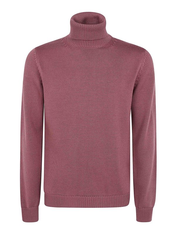 NUUR: Col roulé & Col polo - Pull Col Roulé - Rouge