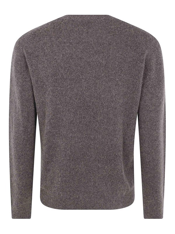 NUUR: Strickpullover mit Rundhalsausschnitt online - Rundhalspullover - Braun
