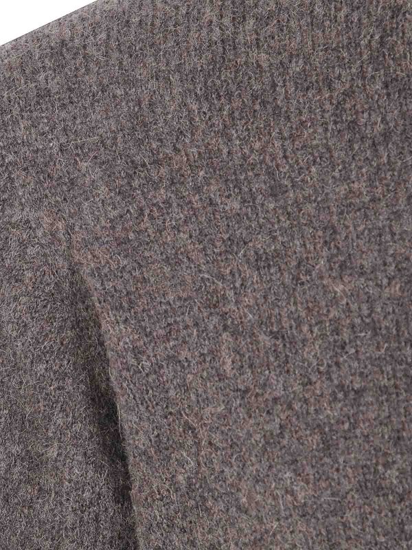 The Best Shops NUUR: Strickpullover mit Rundhalsausschnitt - Rundhalspullover - Braun