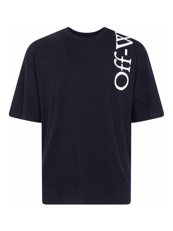 OFF-WHITE: T-shirts - T-Shirt - Schwarz