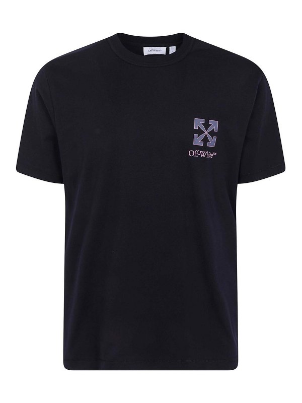 OFF-WHITE: T-shirts - T-Shirt - Schwarz