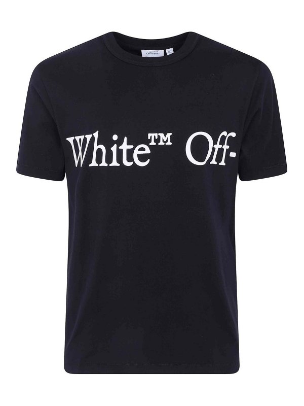 OFF-WHITE: T-shirts - T-Shirt - Schwarz