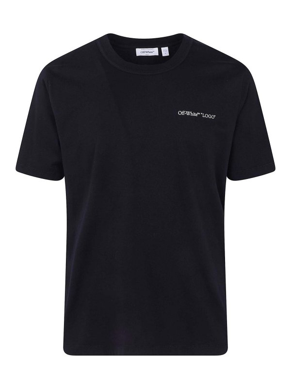 OFF-WHITE: T-shirts - T-Shirt - Schwarz
