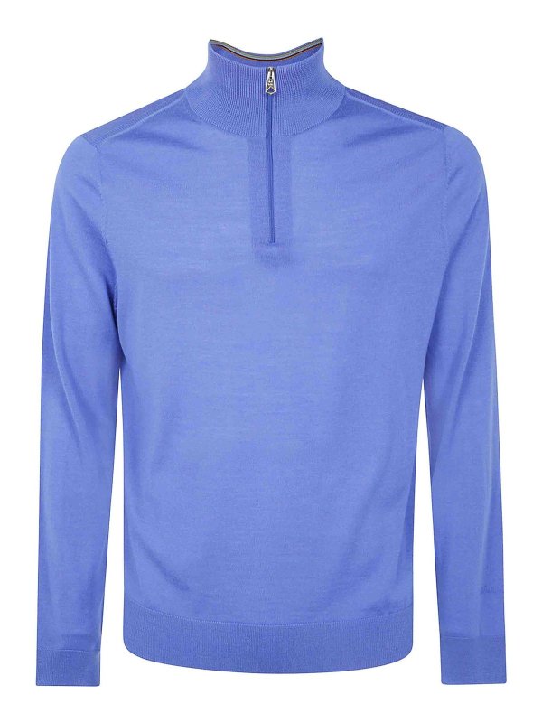 PAUL SMITH: Pull col rond - Pull Col Rond - Bleu